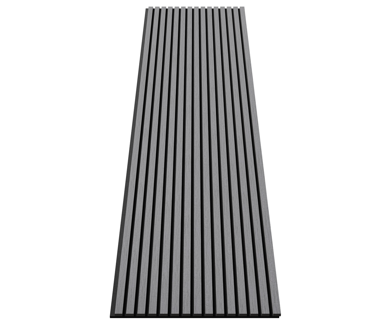 МДФ стеновая панель акустическая Cosca Decor Монако Дуб Ардженто Светло-серый черный войлок 2750×600×21